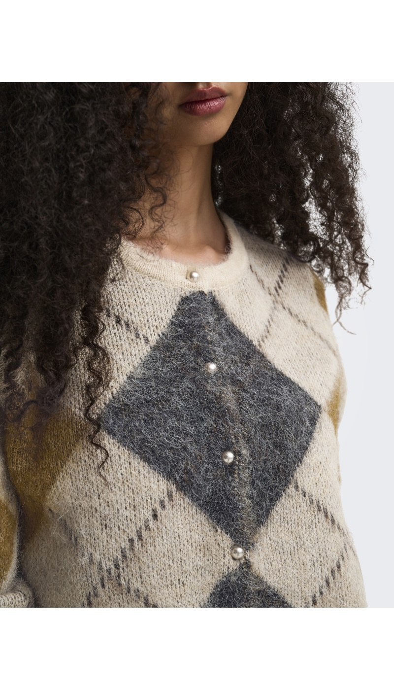 Gilet Maille Oatmeal ONLNOEME ONLY - 7 | TOP